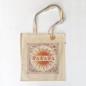 tote bag WAWAWA imprimé en France sur du coton certifié Oeko Tex 100