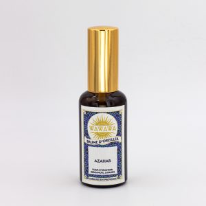 brume d'oreiller aux huiles essentielles bio relaxantes et fragrance de Grasse, fabriqué en Provence, sans phtalates ni CMR